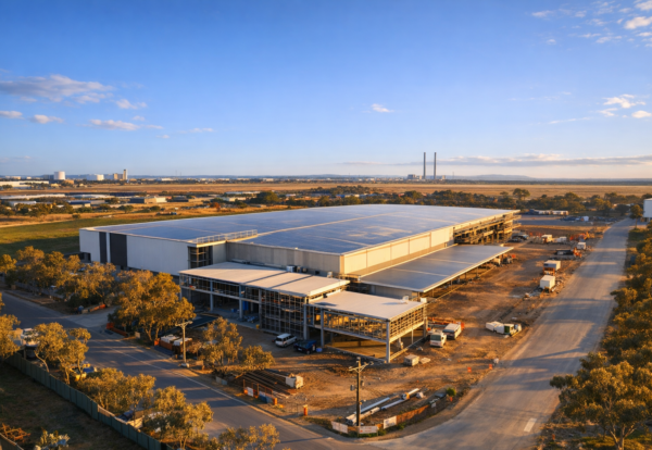 Wingfield South Australia warehouse under construction for 3PL logistics by Capital Transport